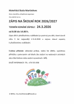 Zápis do MŠ 
